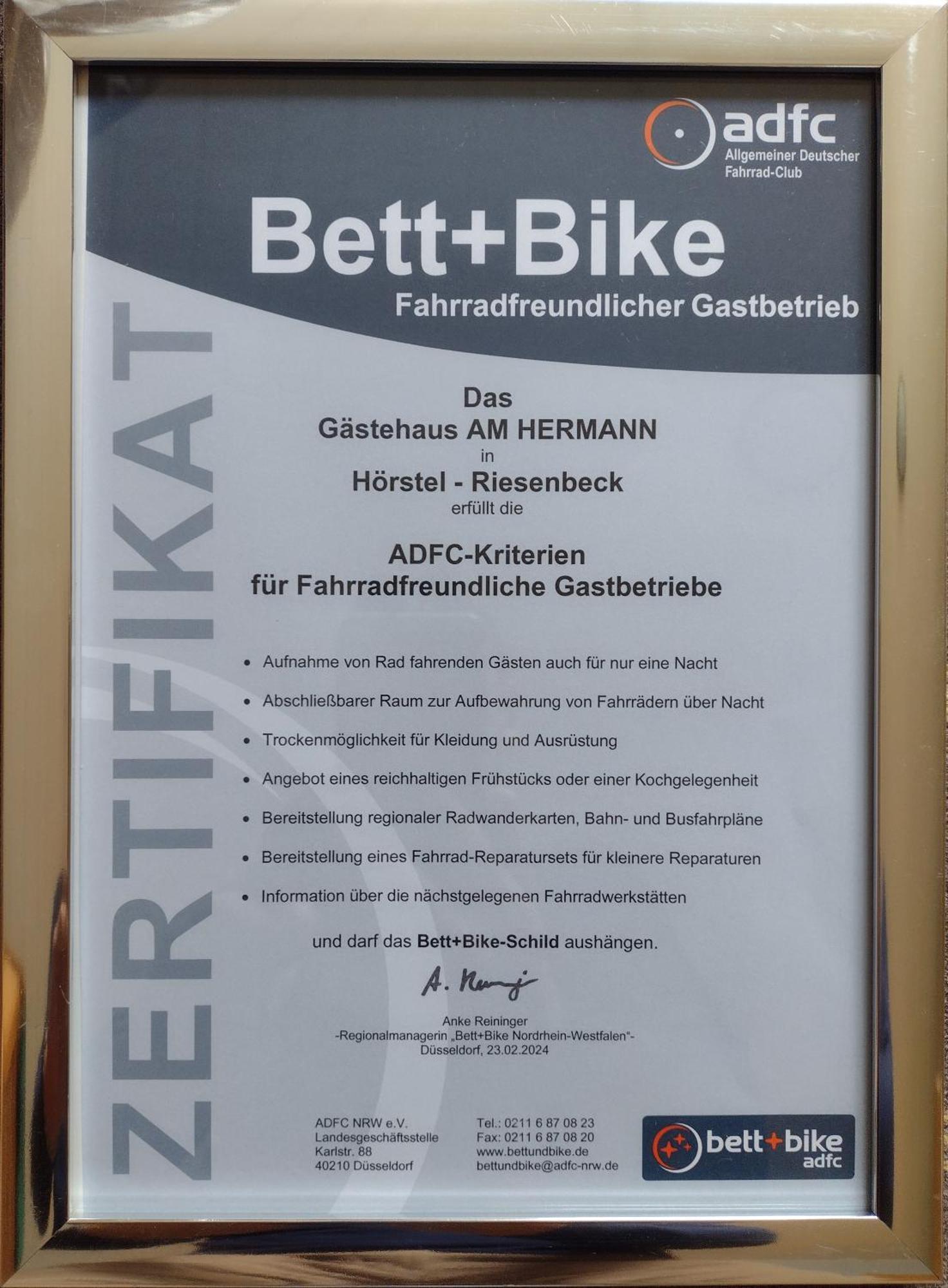 Gaestehaus Am Hermann Hörstel Εξωτερικό φωτογραφία